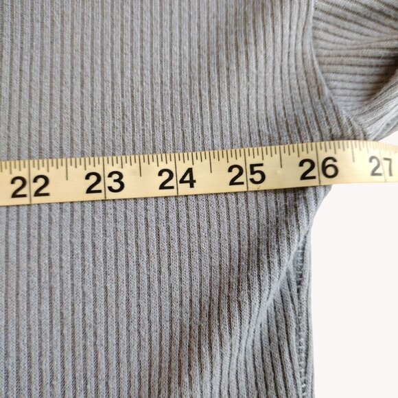 Rag And Bone Top Large Ribbed Long Sleeve Stretch - Picture 5 of 12